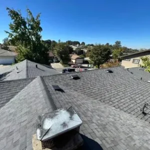 A view of the roof from above.